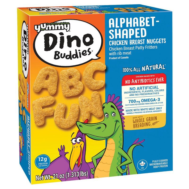 slide 2 of 4, Yummy Whole Grain Alpha Buddies Chicken Breast Nuggets - Frozen - 21oz, 21 oz