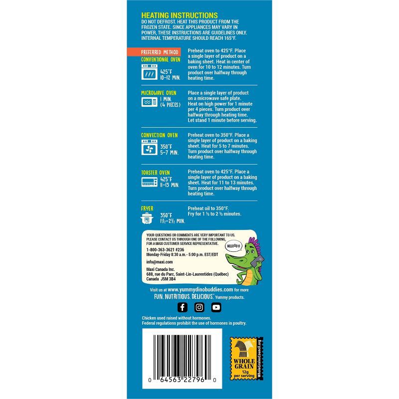 slide 3 of 4, Yummy Whole Grain Alpha Buddies Chicken Breast Nuggets - Frozen - 21oz, 21 oz
