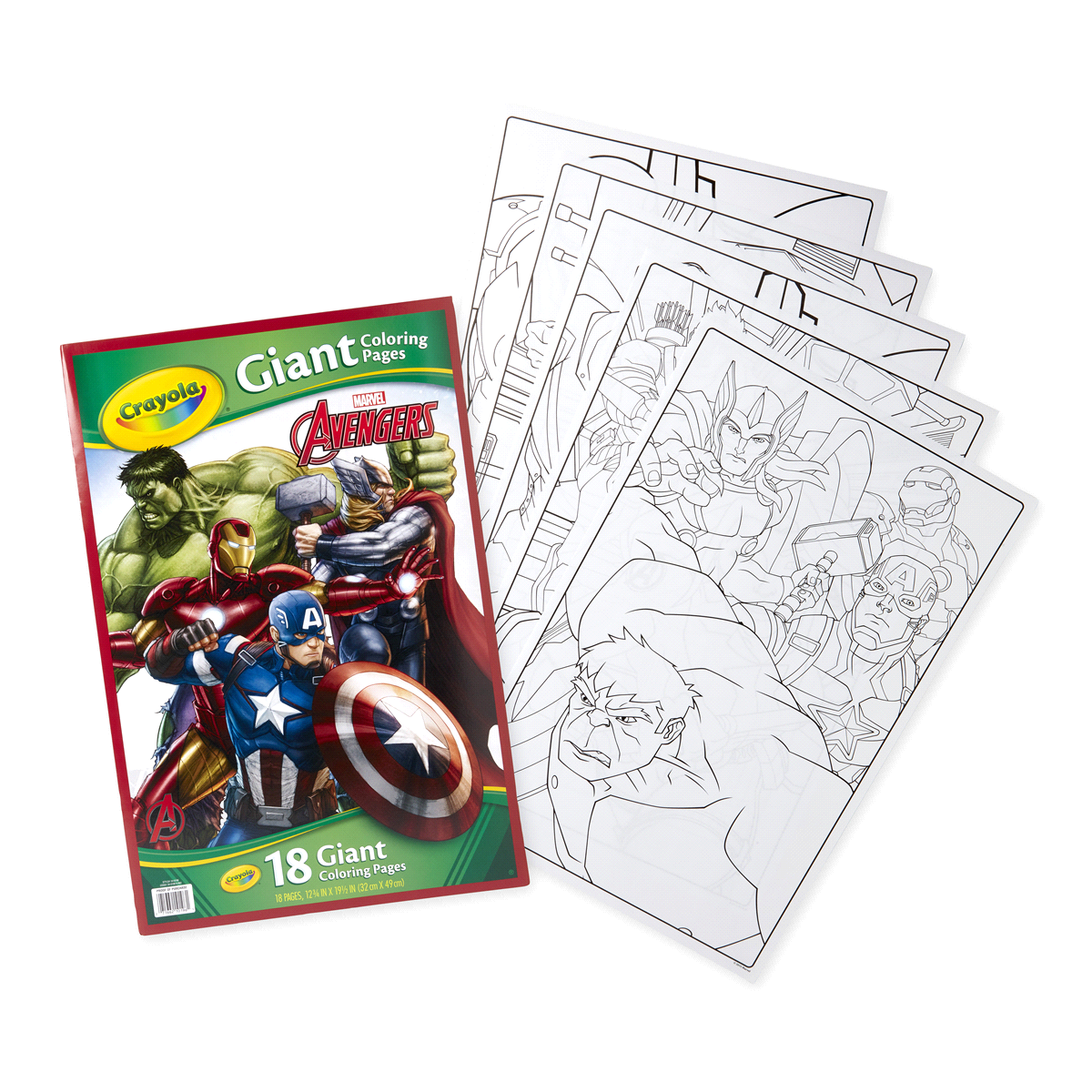 slide 7 of 7, Crayola Avengers Giant Coloring Pages, 1 ct