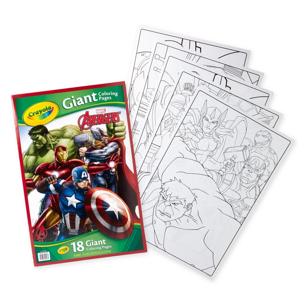 slide 4 of 7, Crayola Avengers Giant Coloring Pages, 1 ct