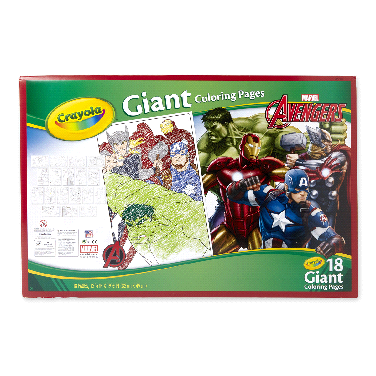 slide 5 of 7, Crayola Avengers Giant Coloring Pages, 1 ct