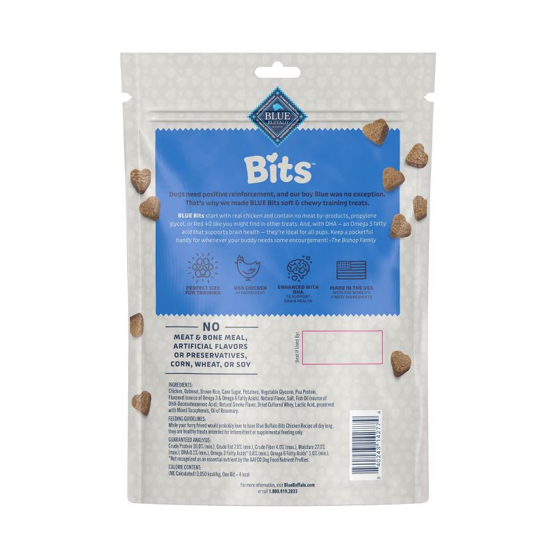 slide 2 of 10, Blue Buffalo Blue Bits Natural Soft-Moist Training Dog Treats with Chicken Recipe - 19oz, 19 oz