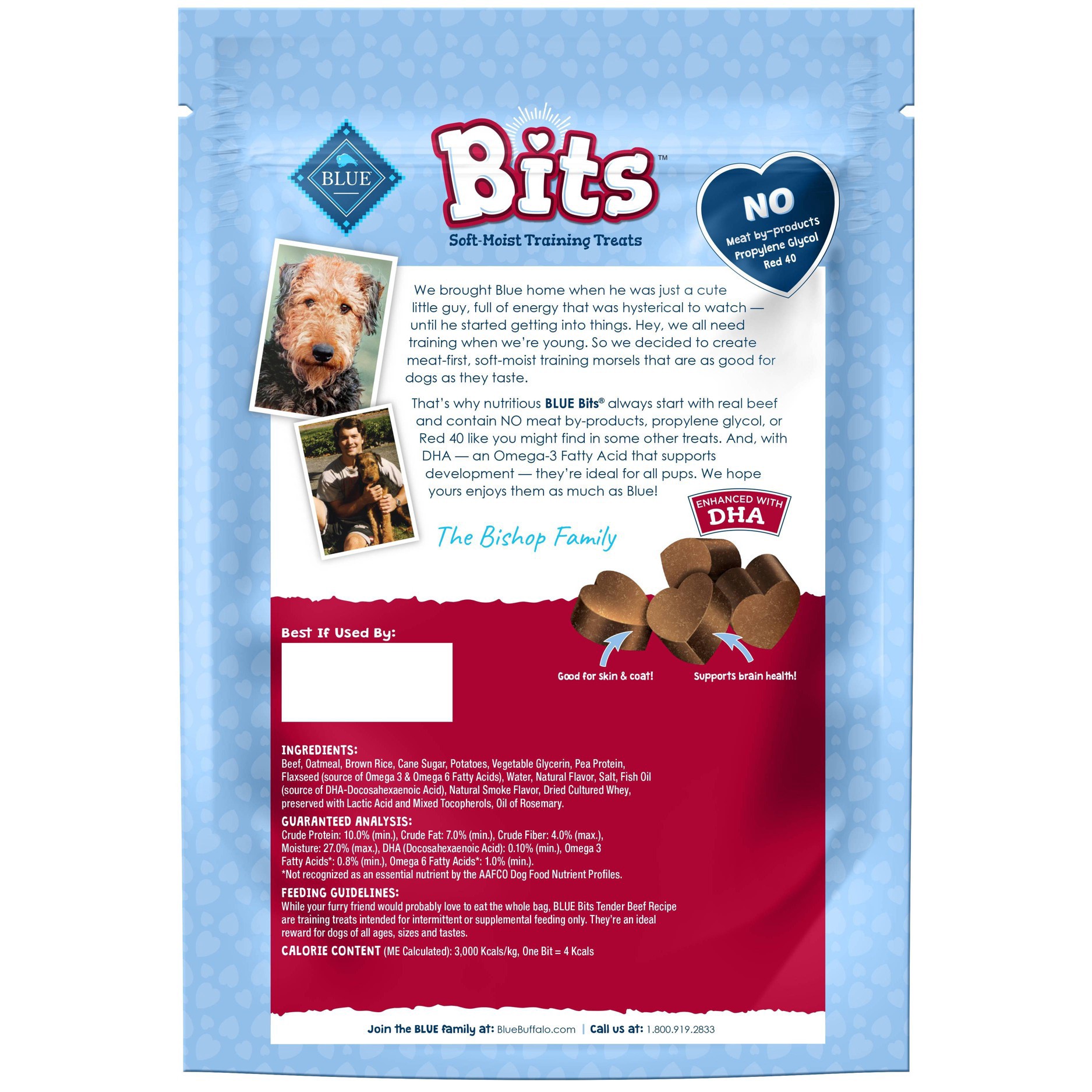 slide 4 of 4, Blue Buffalo Bits Natural Soft-Moist Training Dog Treats with Beef Recipe - 19oz, 19 oz