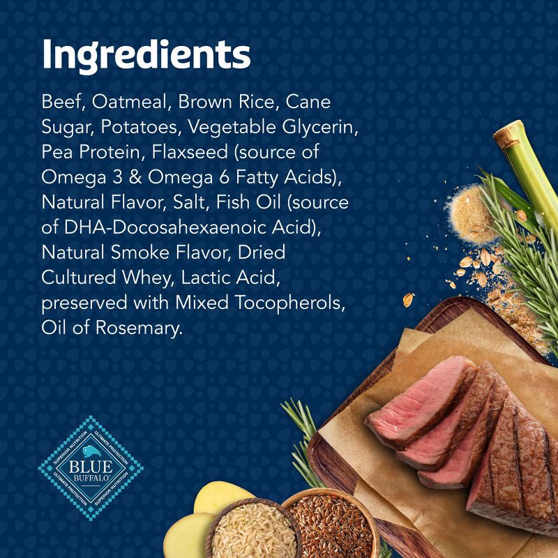 slide 5 of 10, Blue Buffalo Bits Natural Soft-Moist Training Dog Treats with Beef Recipe - 19oz, 19 oz