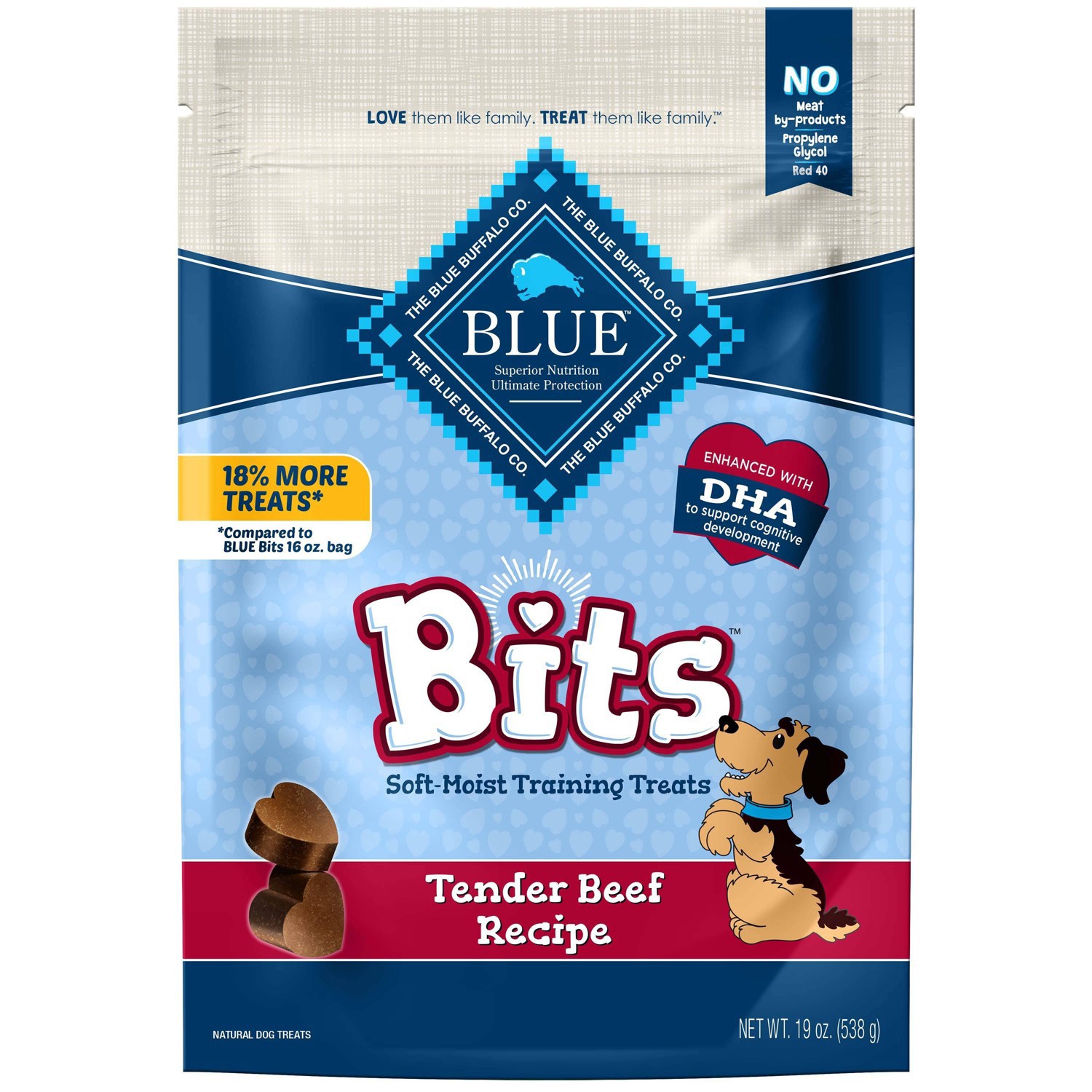 slide 1 of 4, Blue Buffalo Bits Natural Soft-Moist Training Dog Treats with Beef Recipe - 19oz, 19 oz