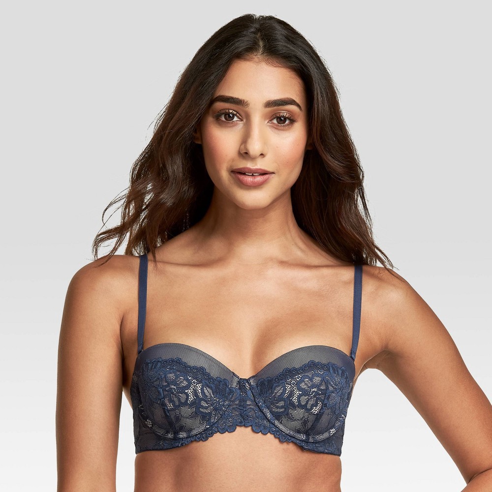 Maidenform Self Expressions Women's Multiway Push-Up Bra SE1102 -  Navy/Gloss 34C 1 ct