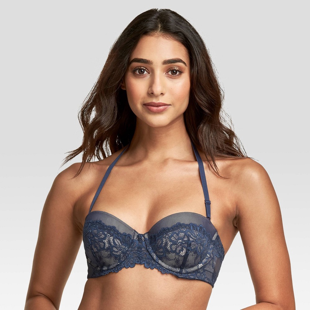 Maidenform Self Expressions Women's Multiway Push-Up Bra SE1102 -  Navy/Gloss 38C 1 ct