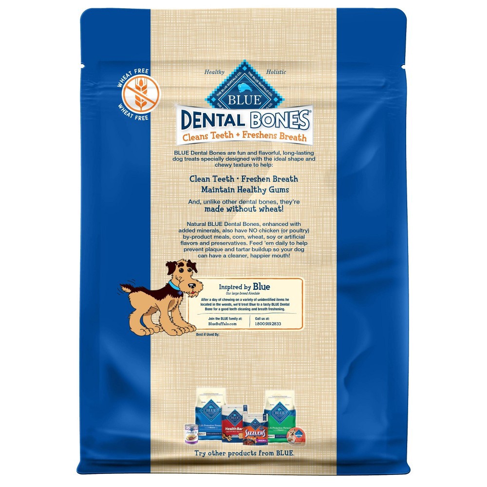slide 2 of 4, Blue Buffalo Dental Bones 27oz Bags Dog Treats - Small, 27 oz