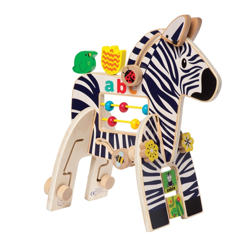 slide 3 of 6, The Manhattan Toy Company Manhattan Toy Zebra Activity Toy, 1 ct