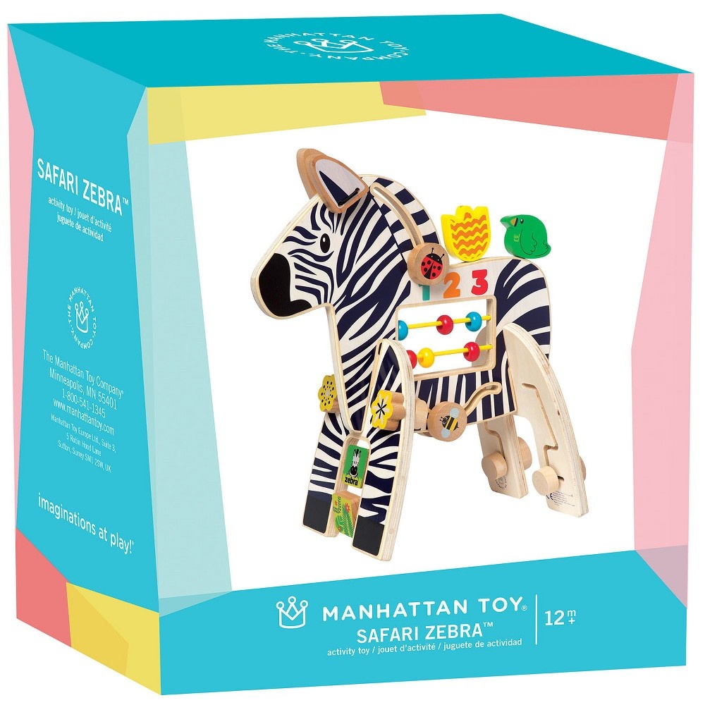 slide 2 of 6, The Manhattan Toy Company Manhattan Toy Zebra Activity Toy, 1 ct