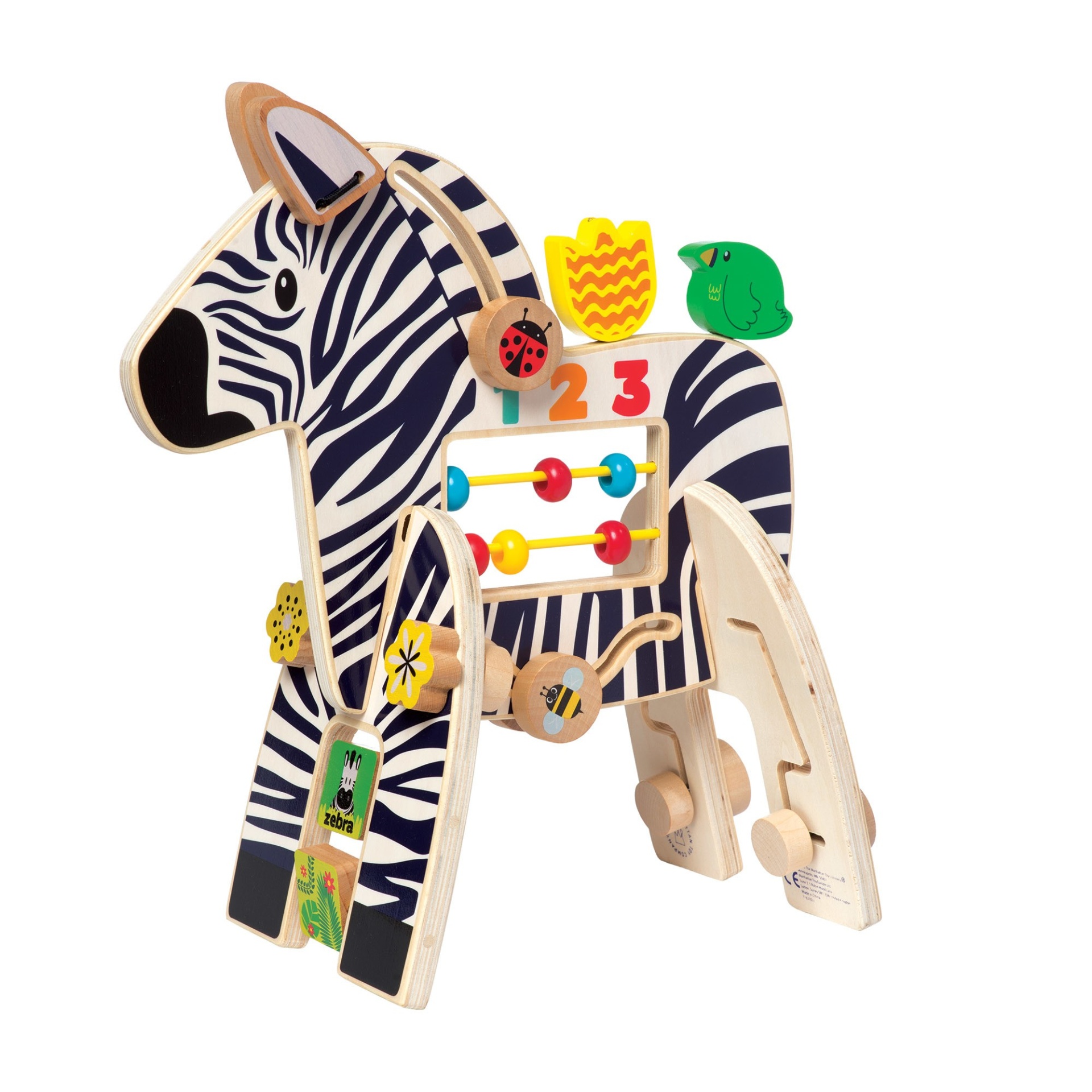 slide 1 of 6, The Manhattan Toy Company Manhattan Toy Zebra Activity Toy, 1 ct