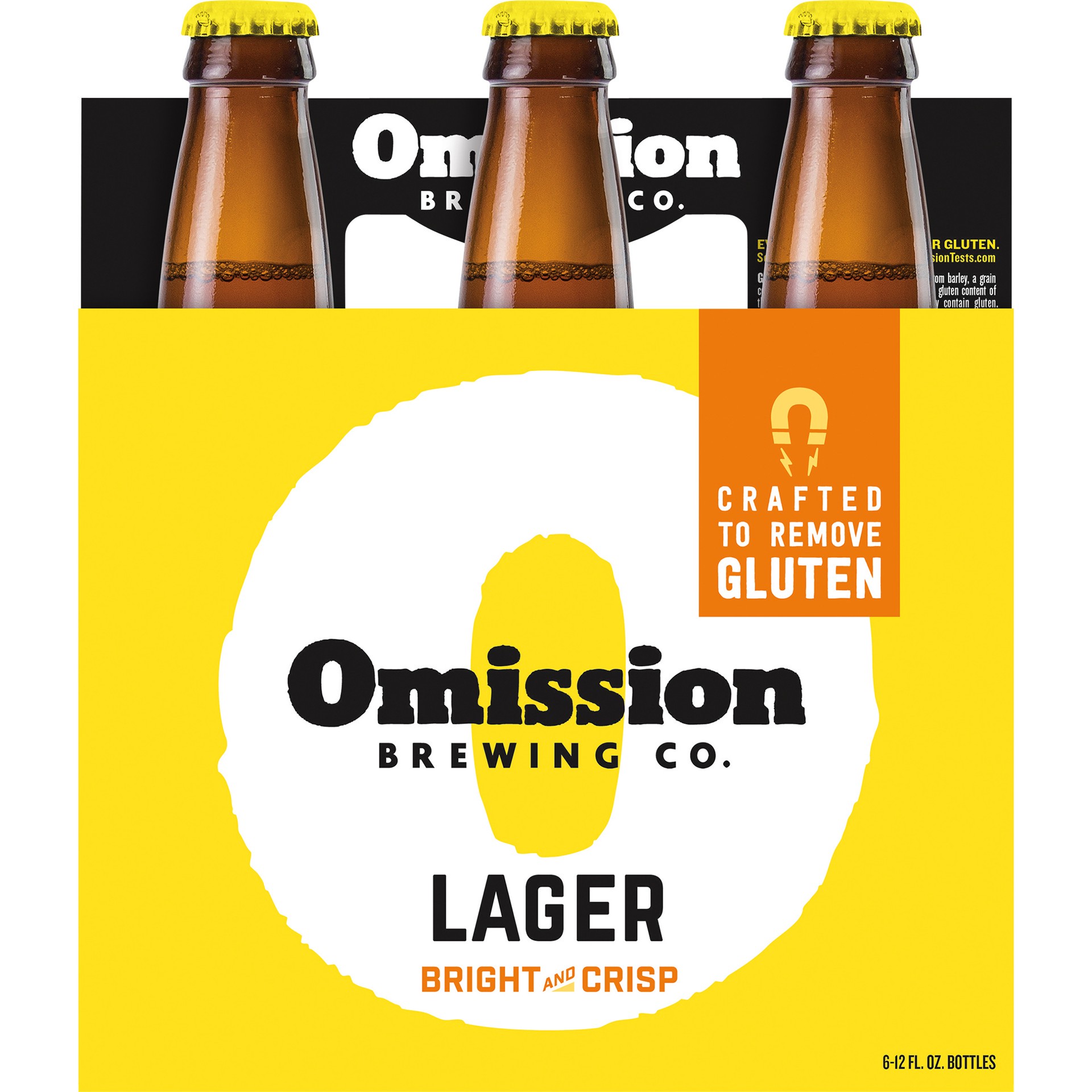 slide 3 of 4, Omission Brewing Co. Lager 6 ea, 6 ct; 12 oz