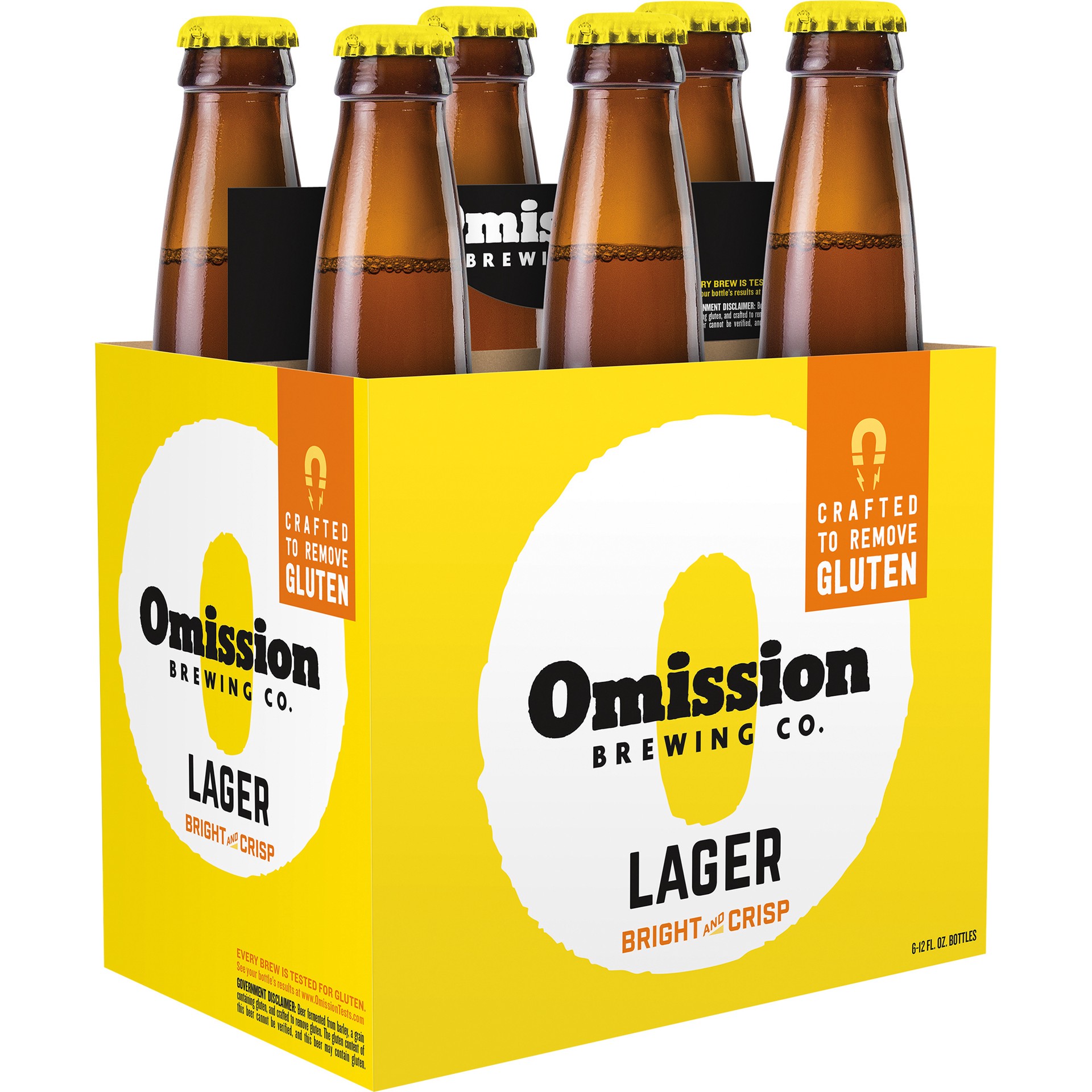 slide 2 of 4, Omission Brewing Co. Lager 6 ea, 6 ct; 12 oz