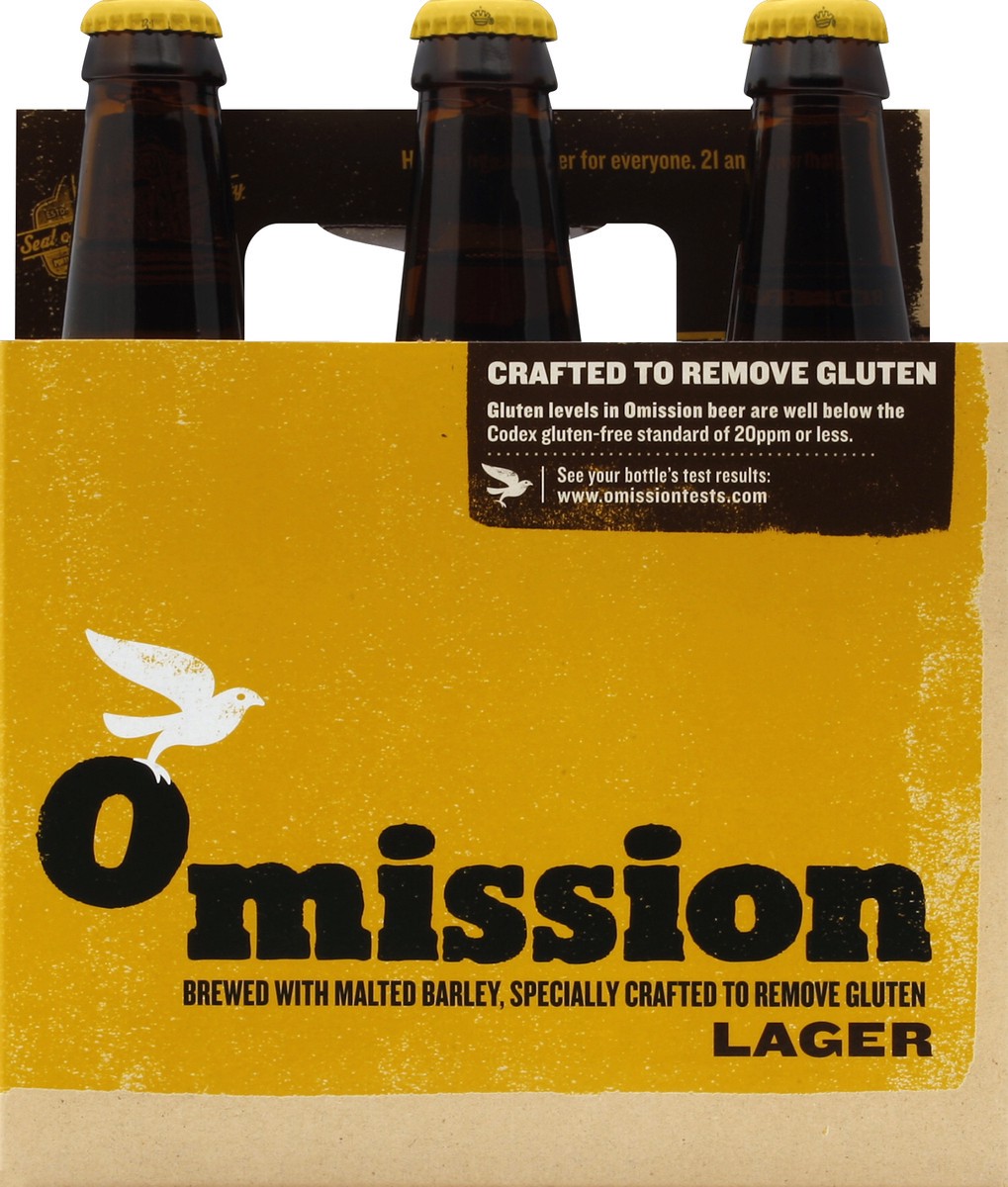 slide 1 of 4, Omission Brewing Co. Lager 6 ea, 6 ct; 12 oz