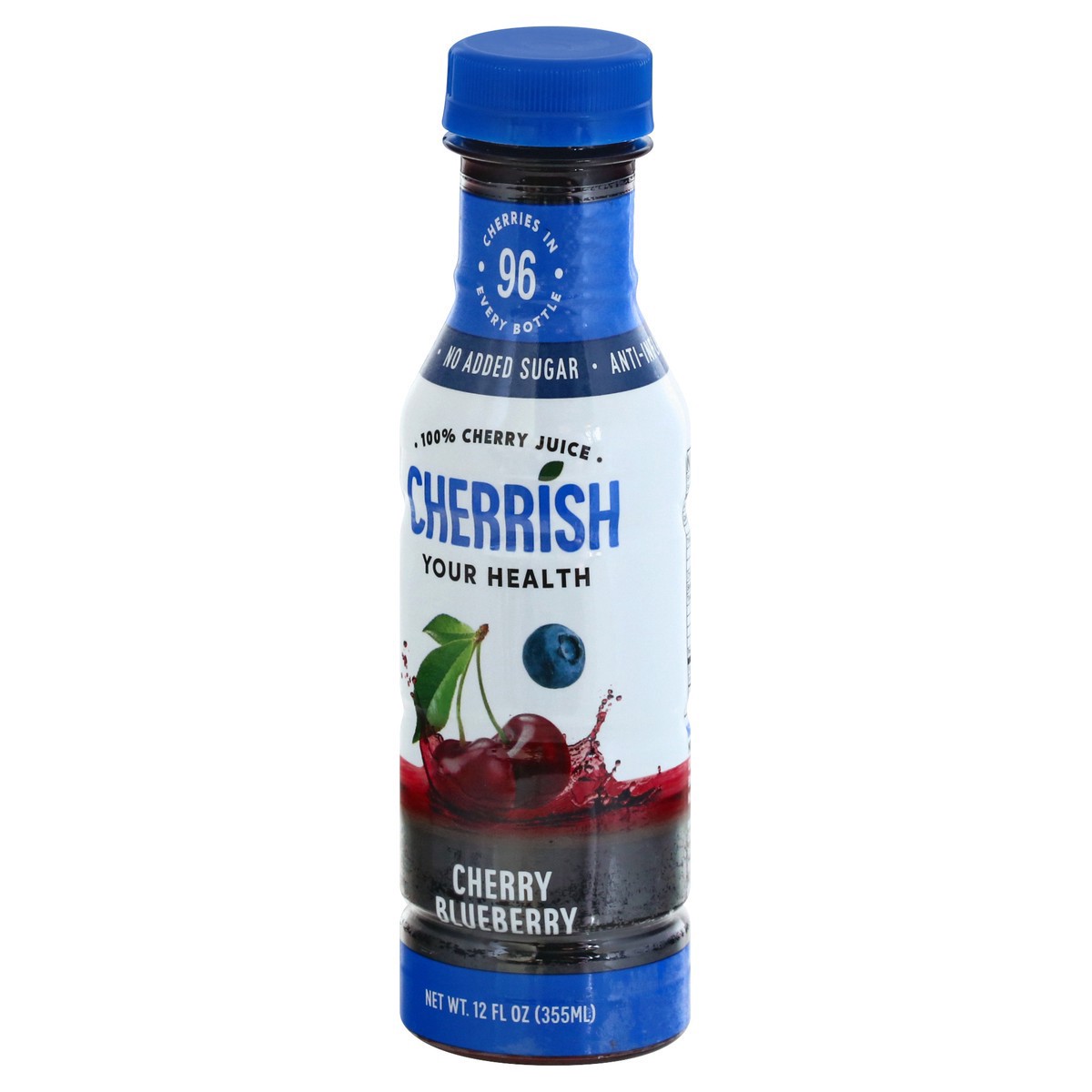 slide 2 of 9, Cherrish Your Health Tart Cherry Blueberry Juice - 12 oz, 12 oz