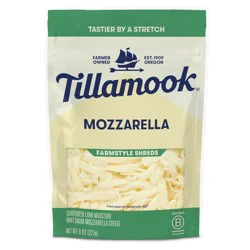 Tillamook Farmstyle Mozzarella Shredded Cheese - 8oz