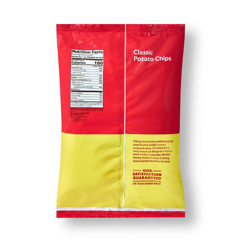 slide 2 of 3, Classic Potato Chips - 8oz - Market Pantry™, 8 oz