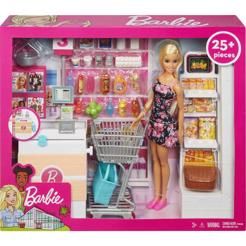 slide 6 of 6, Barbie Supermarket Playset, 1 ct