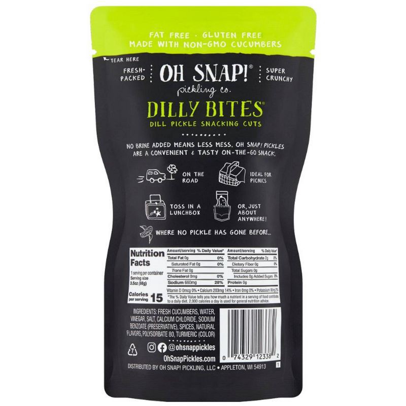 slide 3 of 6, OH SNAP! Dilly Bites - 6pk/19.5oz, 6 ct, 19.5 oz