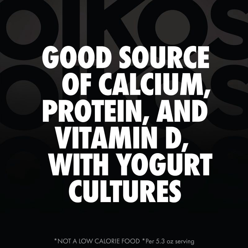 slide 4 of 13, Oikos Triple Zero Cherry Greek Yogurt - 15g Protein 4ct/5.3oz Cups, 15 gram, 4 ct, 5.3 oz