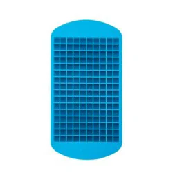 Houdini Crushed Ice Tray - Blue: Silicone Ice Mold, 160 Cavities, Reusable, Dishwasher-Safe, Nugget Ice Maker