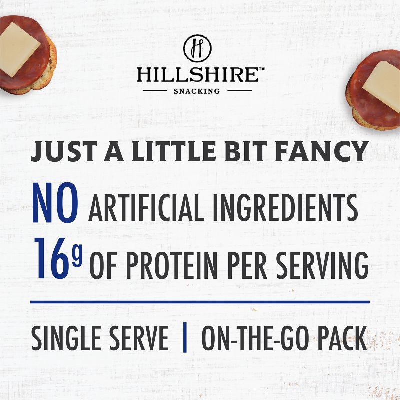 slide 2 of 4, Hillshire Farm Hillshire Snacking All Natural Uncured Pepperoni with White Cheddar Cheese and Toasted Rounds - 2.76oz, 2.76 oz
