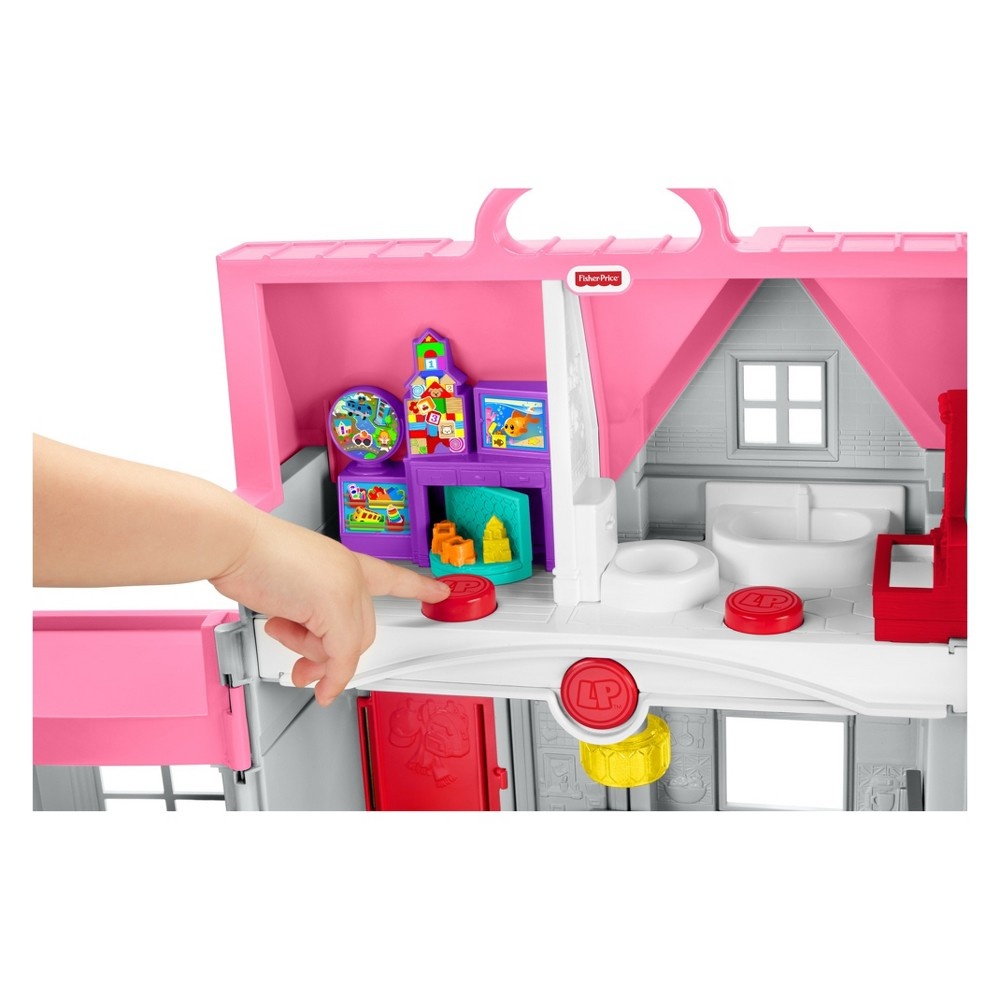 slide 7 of 8, Fisher-Price Little People Big Helpers Home - Pink, 1 ct