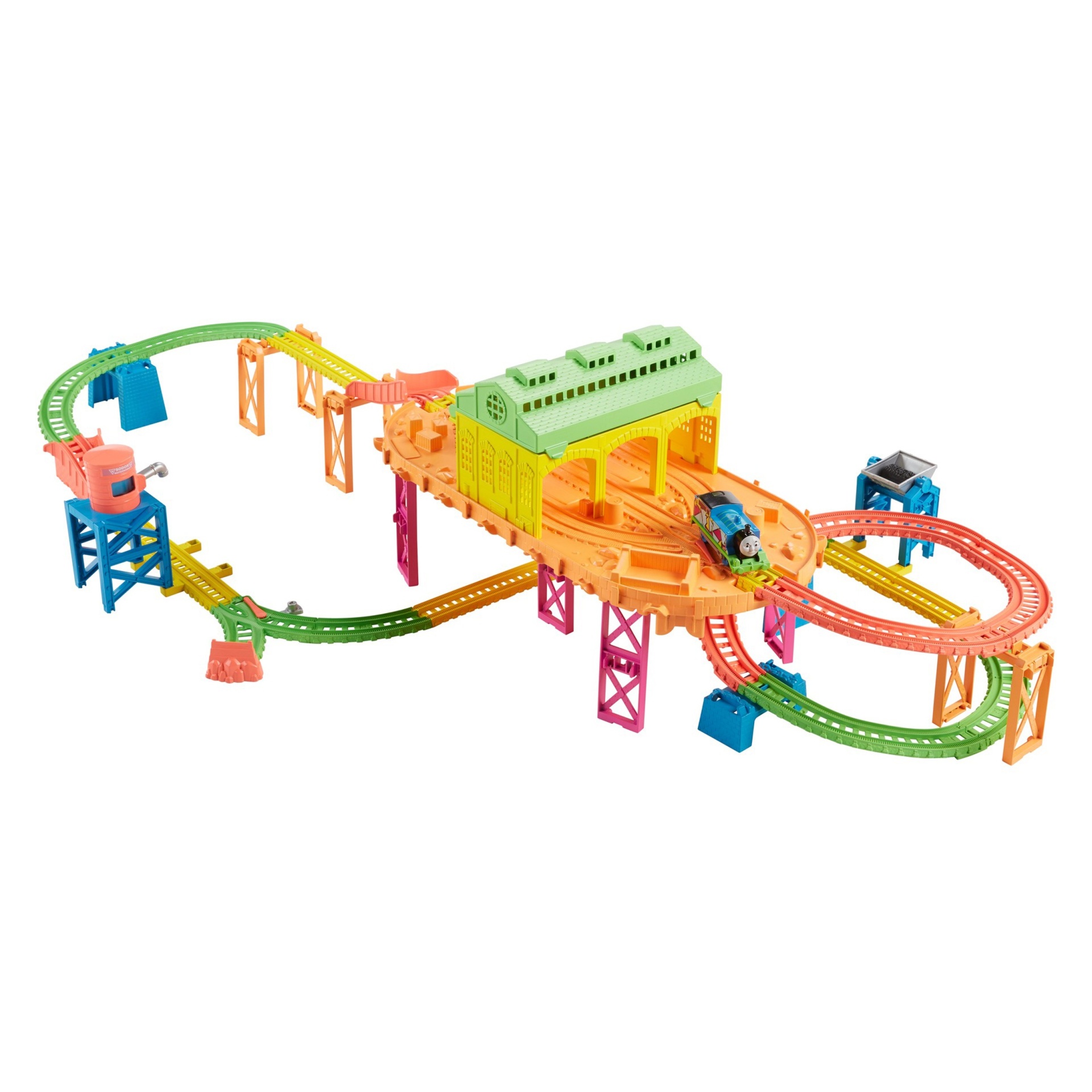 slide 1 of 10, Fisher-Price Thomas & Friends TrackMaster Hyper Glow Station, 1 ct