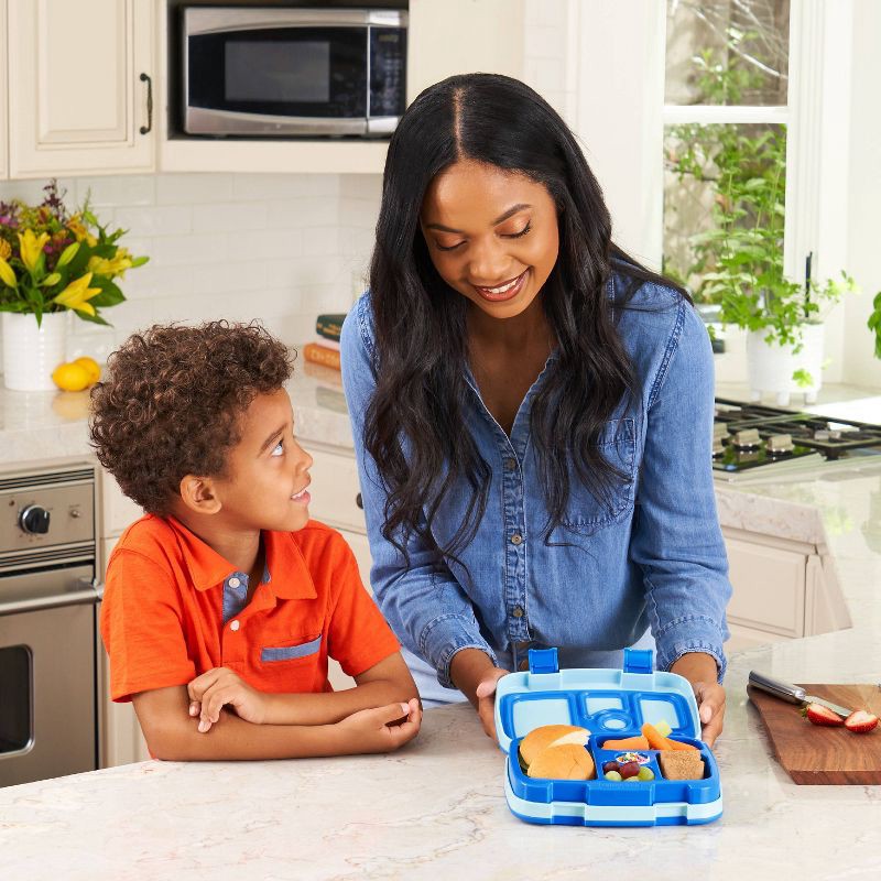 slide 2 of 7, Bentgo Kids' Brights Leakproof, 5 Compartment Bento-Style Kids' Lunch Box - Blue, 1 ct