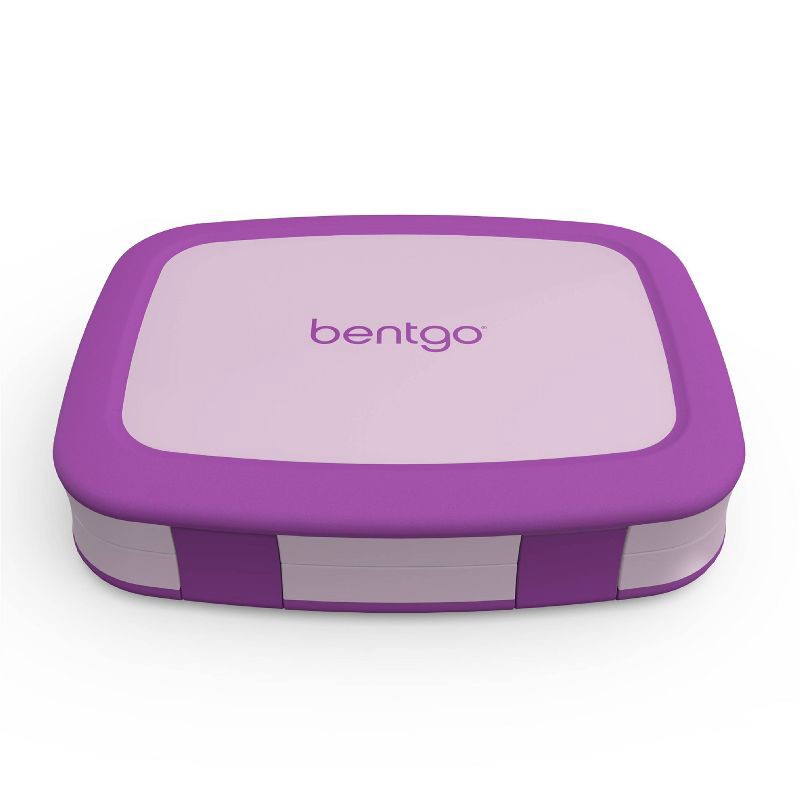 slide 3 of 7, Bentgo Kids' Brights Leakproof, 5 Compartment Bento-Style Kids' Lunch Box - Purple, 1 ct