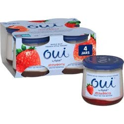 Oui by Yoplait Strawberry Flavored French Style Yogurt - 4ct/5oz Jars