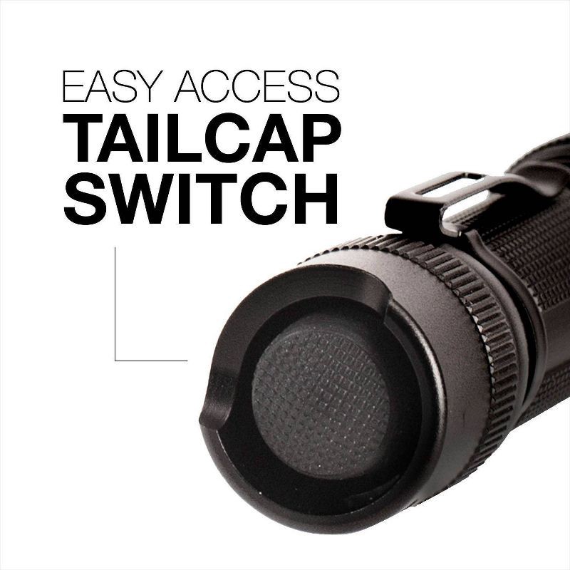 slide 10 of 10, Energizer LED Vision HD Performance Tactical FlashLight: Metal, Impact & Water-Resistant, 700 Lumens, CR123 Battery Included, 1 ct