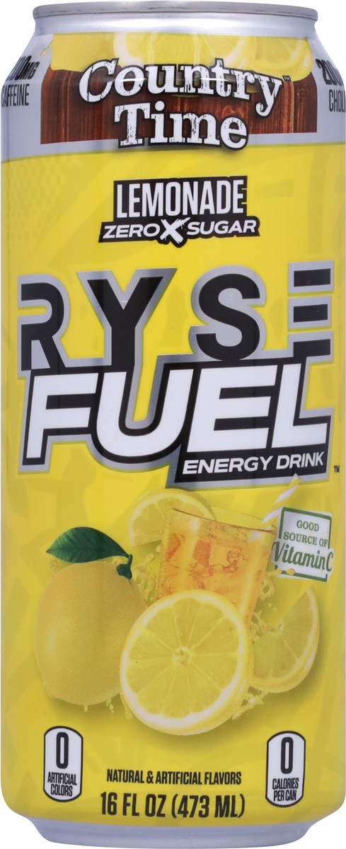 slide 5 of 13, RYSE Fuel Country Time Zero Sugar Lemonade Energy Drink 16 fl oz, 16 fl oz