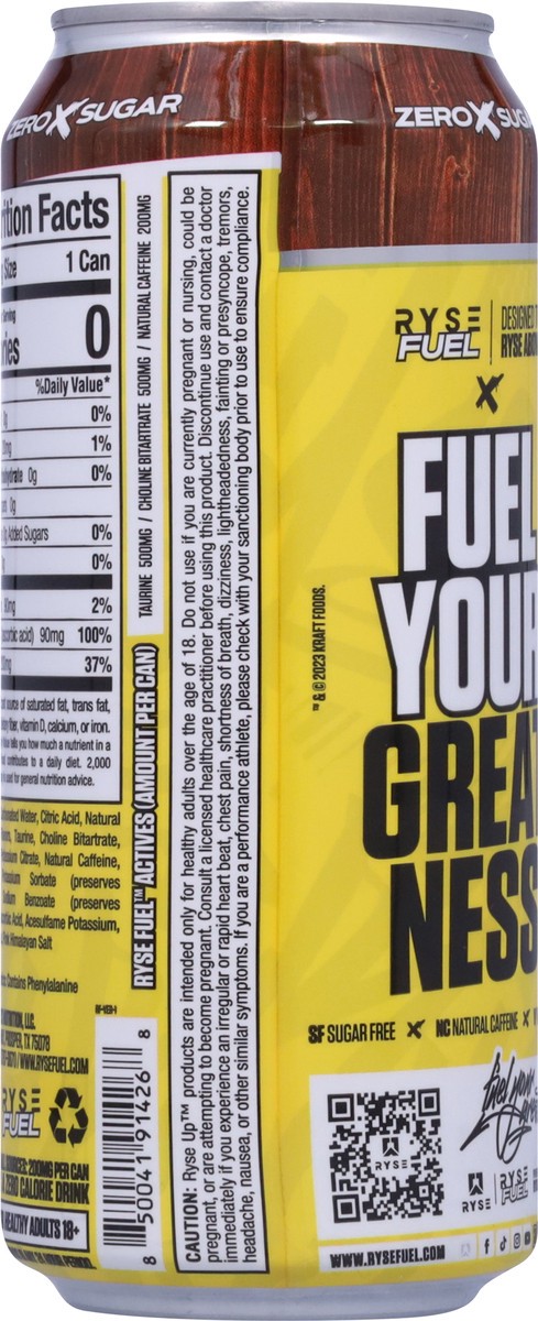 slide 8 of 13, RYSE Fuel Country Time Zero Sugar Lemonade Energy Drink 16 fl oz, 16 fl oz