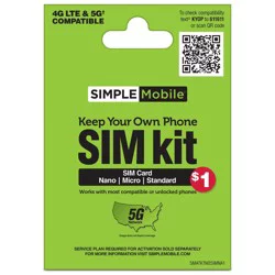 Simple Mobile Keep Your Own Phone Sim Kit