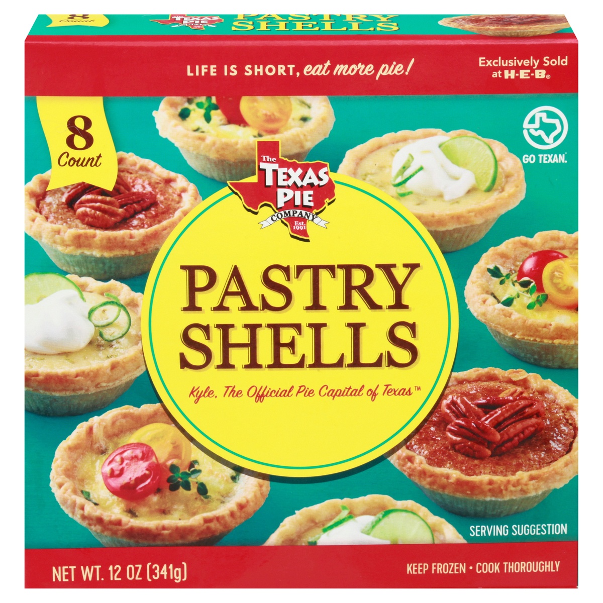 slide 1 of 1, Texas Pie Company Mini Pastry Shells, 8 ct