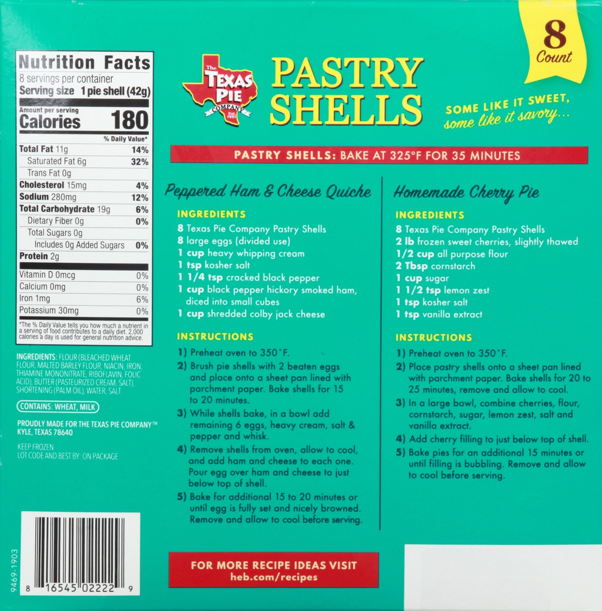 slide 10 of 10, Texas Pie Company Mini Pastry Shells, 8 ct