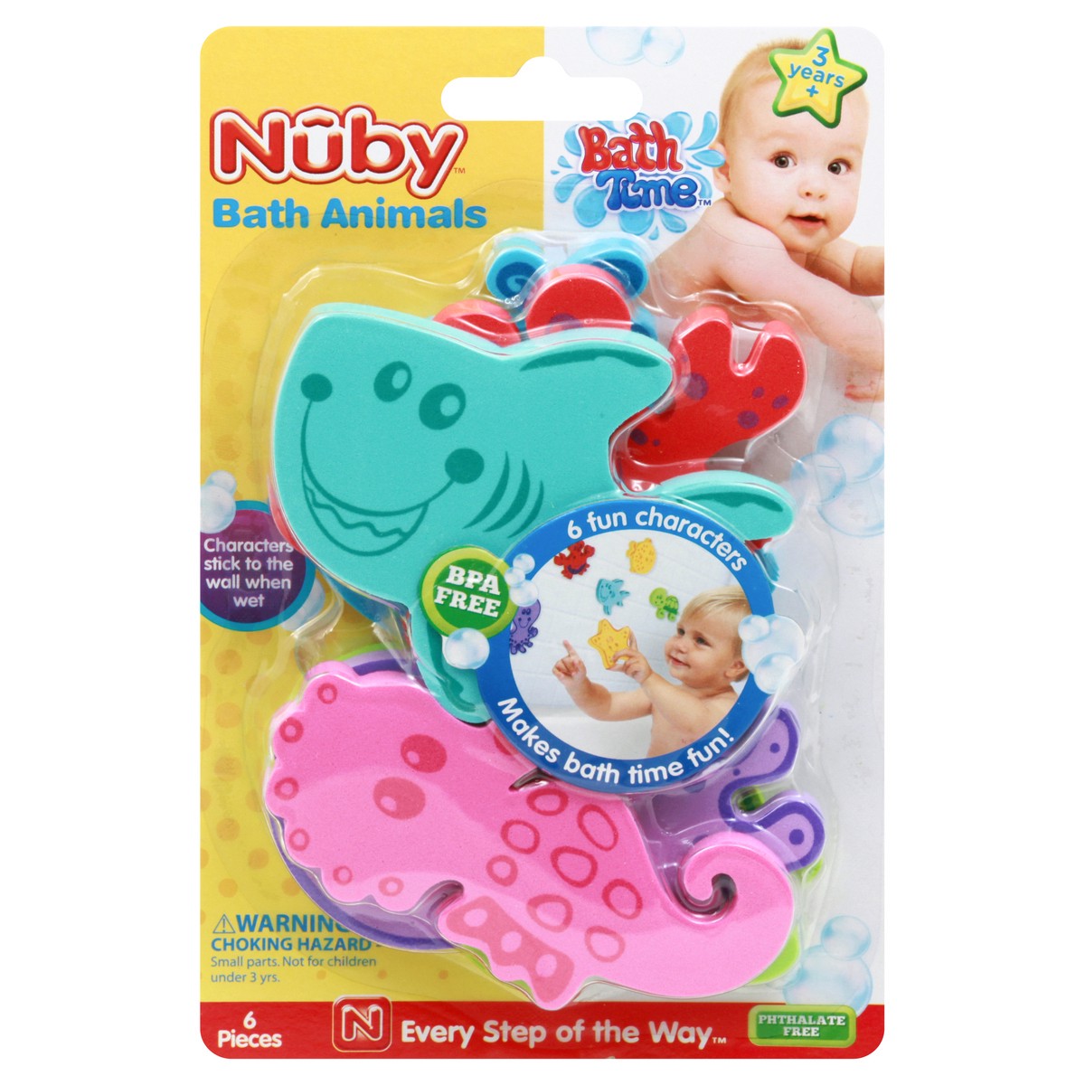 slide 9 of 11, Nuby Bath Time Bath Animals 1 ea, 1 ct