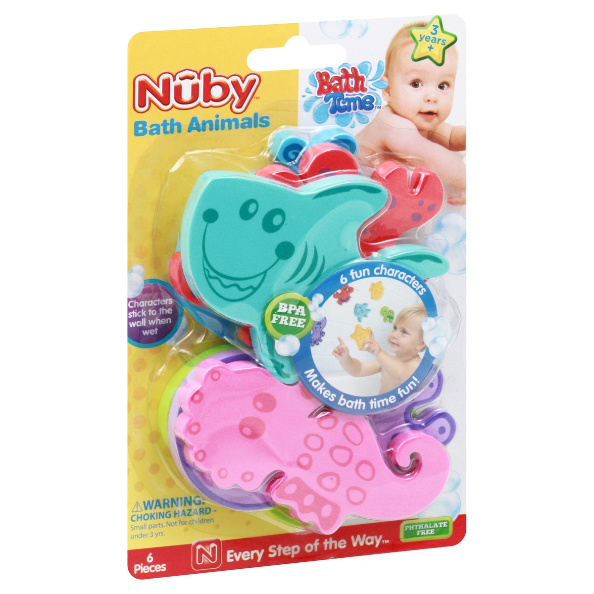 slide 3 of 11, Nuby Bath Time Bath Animals 1 ea, 1 ct