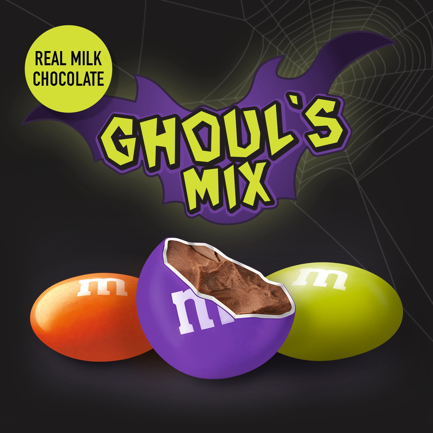 slide 2 of 5, M&M's Milk Chocolate Ghouls Mix, 11.4 oz