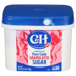 C&h Granulated Pure Cane Sugar 3.5lb Tub - 3.5 LB