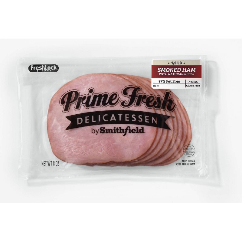 slide 1 of 4, Prime Fresh Delicatessen Prime Fresh Smoked Ham Lunchmeat - 8oz, 8 oz