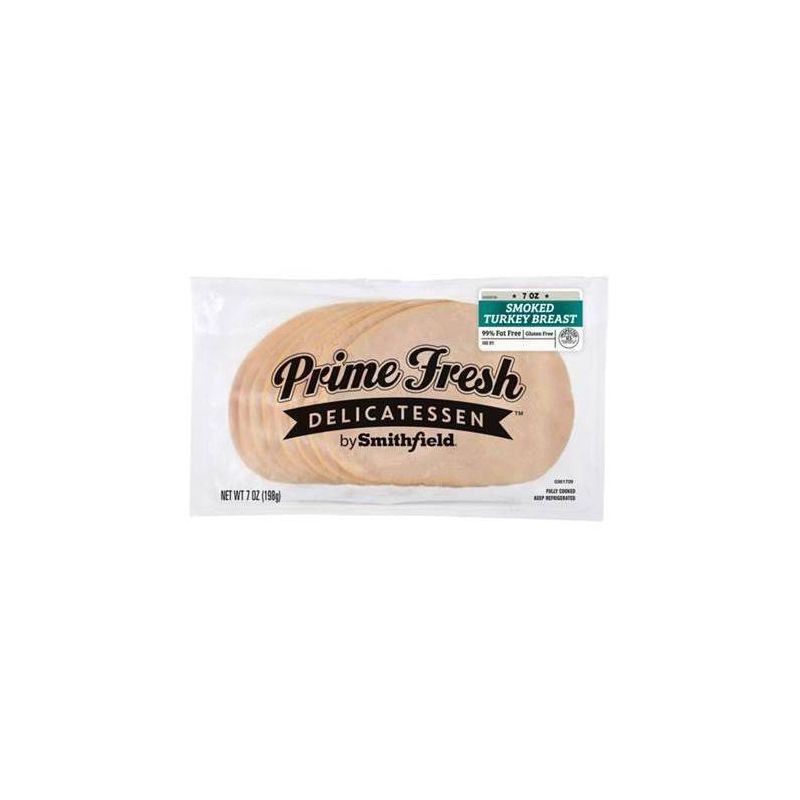 slide 1 of 3, Prime Fresh Delicatessen Prime Fresh Smoked Turkey Breast - 7oz, 7 oz