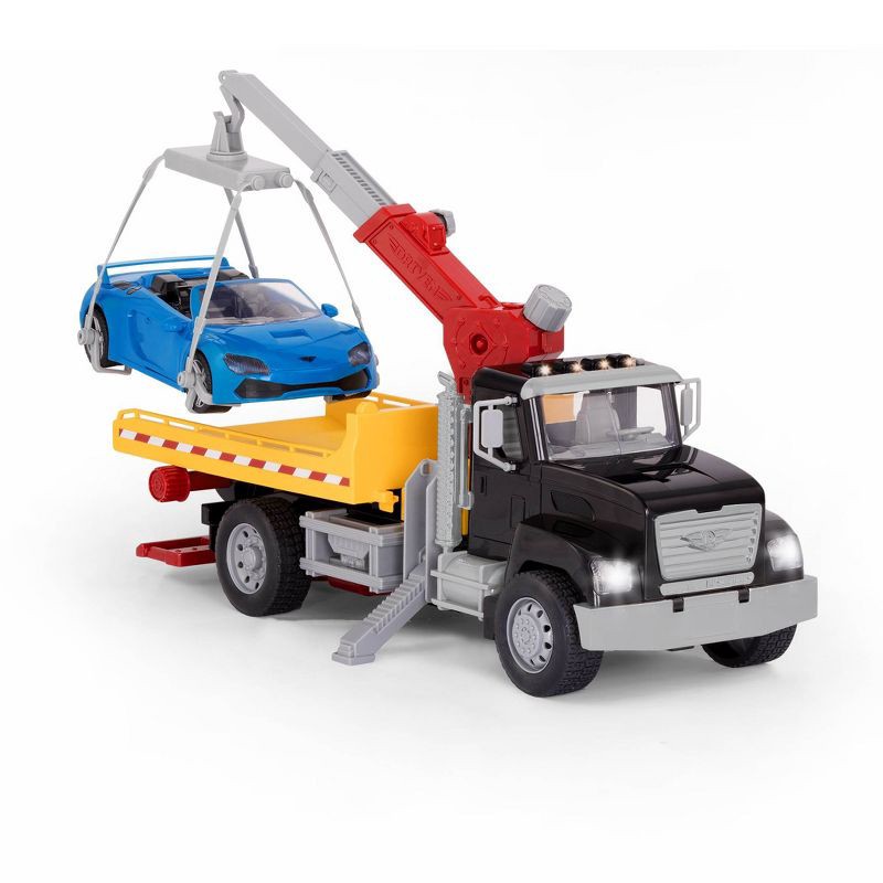 slide 1 of 8, DRIVEN by Battat – Large Toy Tow Truck with Car and Crane Arm, 1 ct