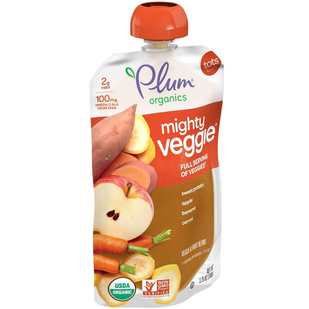Plum Organics Mighty Veggie Sweet Potato Apple Banana