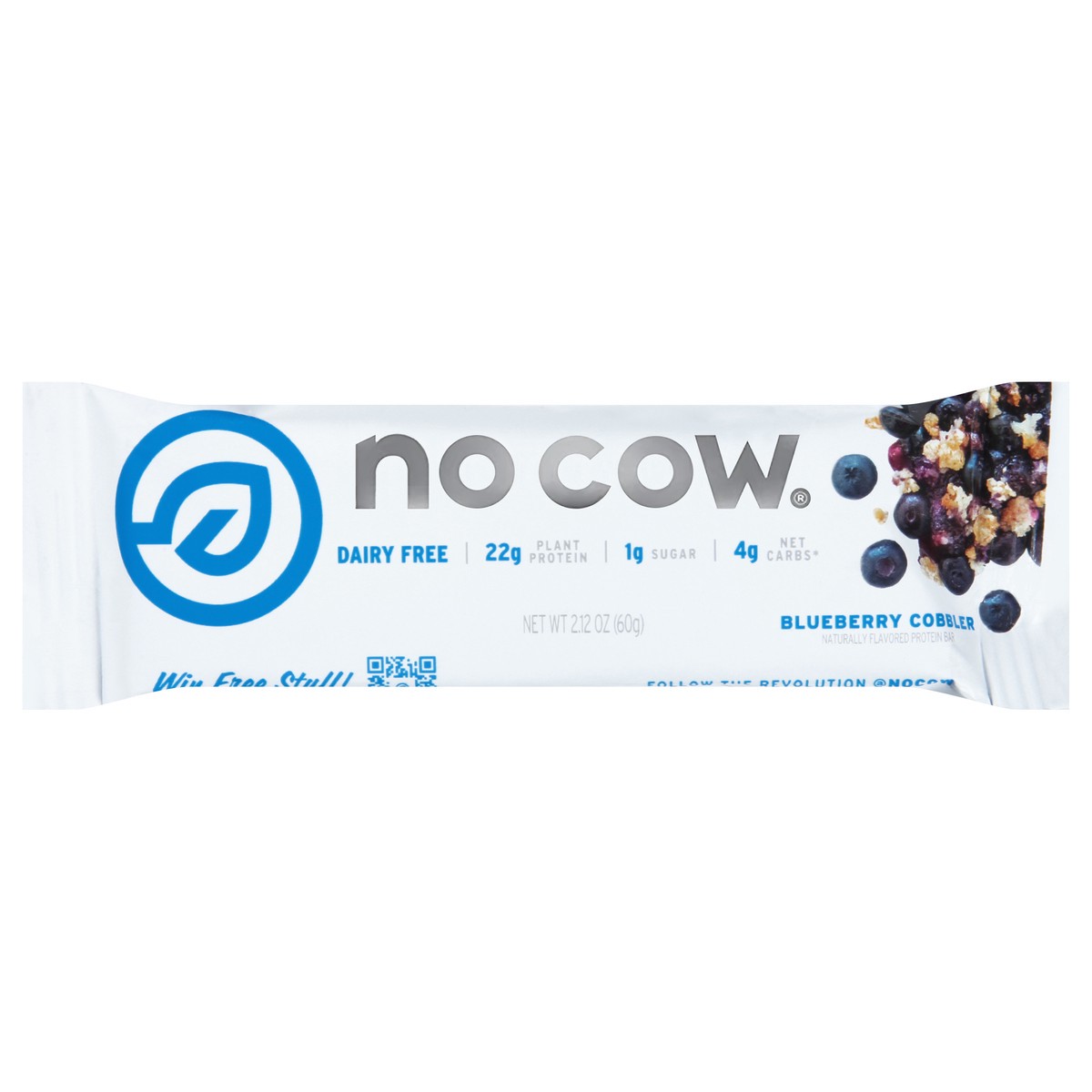 slide 10 of 11, No Cow Blueberry Cobbler Protein Bar 2.12 oz, 2.14 oz