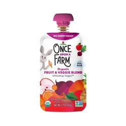 Once Upon a Farm OhMyMegaVeggie Apple, Carrot, Beet Organic Kids' Snack - 3.2oz Pouch