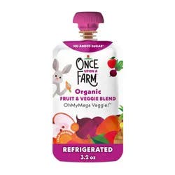 Once Upon a Farm OhMyMegaVeggie Apple, Carrot, Beet Organic Kids' Snack - 3.2oz Pouch