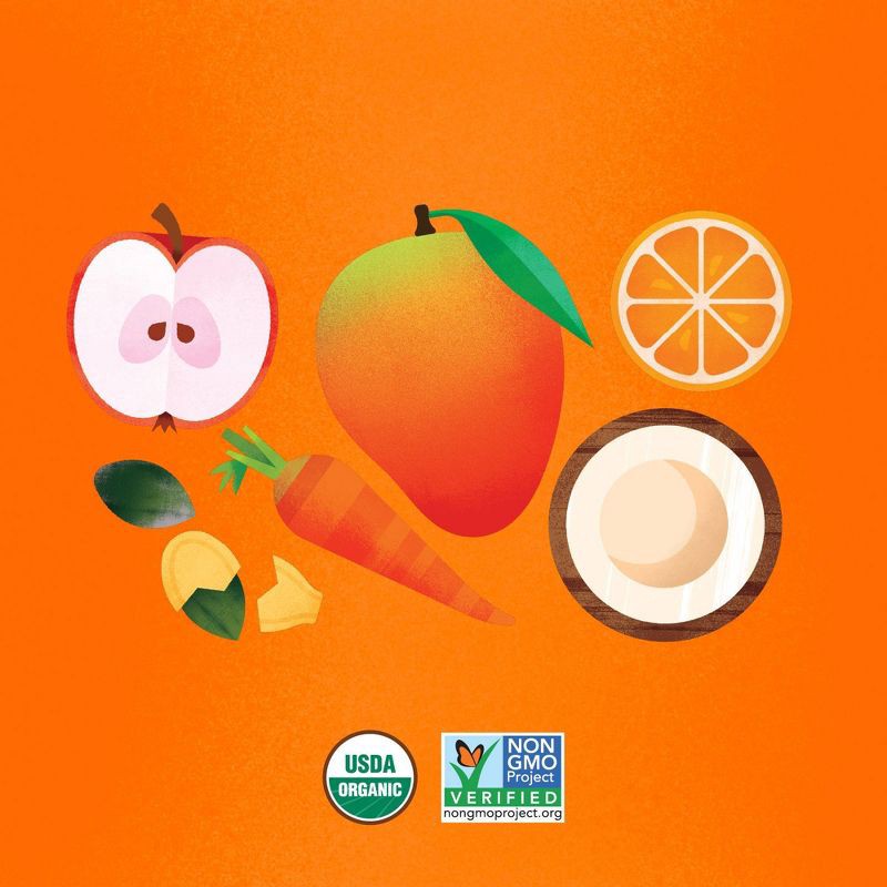 slide 6 of 7, Once Upon a Farm Coco for Mangoes Organic Dairy-Free Kids' Smoothie - 4oz Pouch, 4 oz