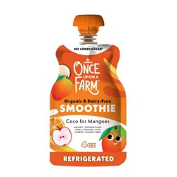 Once Upon a Farm Coco for Mangoes Organic Dairy-Free Kids' Smoothie - 4oz Pouch
